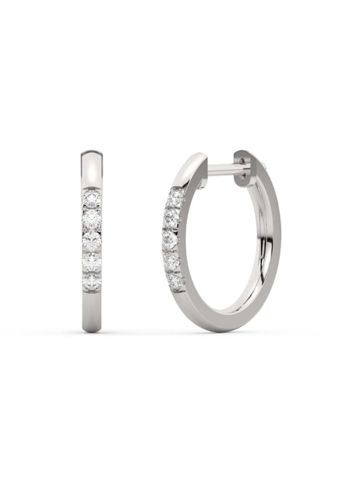 Diam Addict Creole 585 Weißgold mit 10 im Labor gezüchteten Diamanten - Image 1