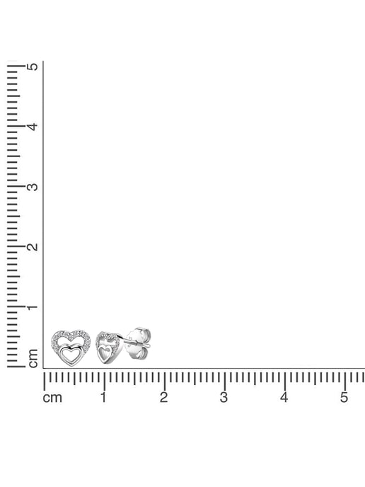 Zeeme for Kids Ohrstecker 925/- Sterling Silber Zirkonia weiß - Image 2