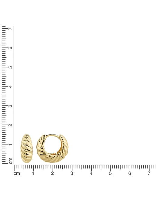 Zeeme Silber Klappcreolen 925/- Sterling Silber vergoldet - Image 3