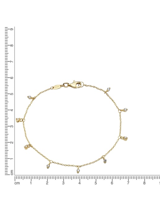 Celesta Gold Armband 375 Gold mit Zirkonia - Image 3