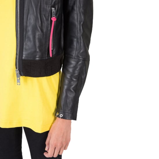 Diesel - L-lyssa-c - Schwarze, Kurz Geschnittene Lederjacke In Schwarz - Image 4