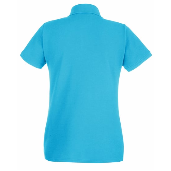 Fruit of the Loom - Poloshirt für Damen kurzärmlig (Zyan) - Image 2