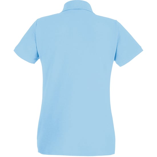 Fruit of the Loom - Poloshirt für Damen kurzärmlig (Hellblau) - Image 2