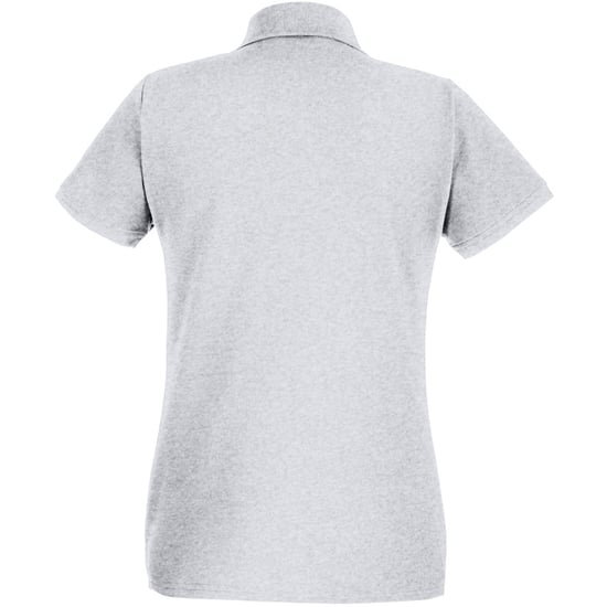 Fruit of the Loom - Poloshirt für Damen kurzärmlig (Grau meliert) - Image 2