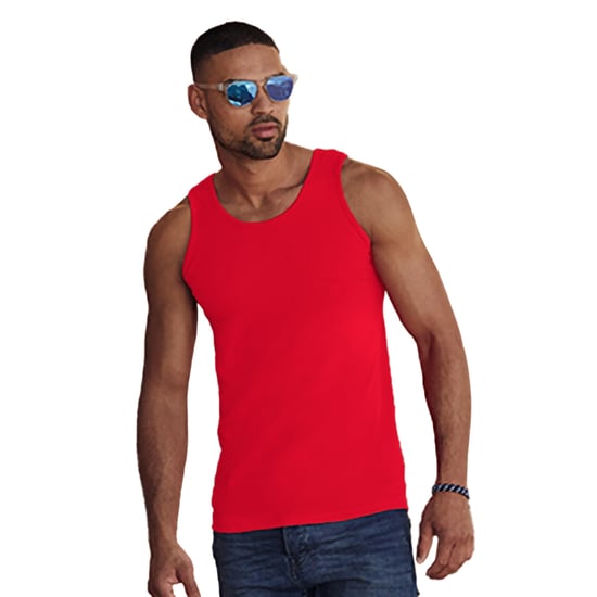 Fruit Of The Loom Athletic Tank Top für Männer (Rot) - Image 3