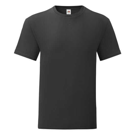 Fruit Of The Loom Herren T-Shirt Iconic (Schwarz) - Image 1