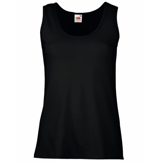 Fruit Of The Loom Lady-Fit Valueweight Damen Tank-Top (Schwarz) - Image 1