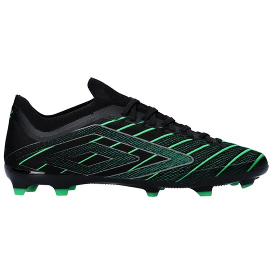 Umbro - "Velocita Elixir Premier" Fußballschuhe mit festem Boden für Herren (Schwarz/Grün) - Image 1