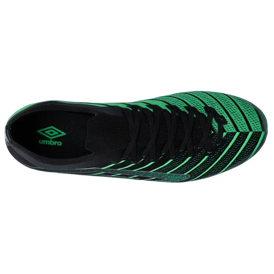 Umbro - "Velocita Elixir Premier" Fußballschuhe mit festem Boden für Herren (Schwarz/Grün) - Image 4