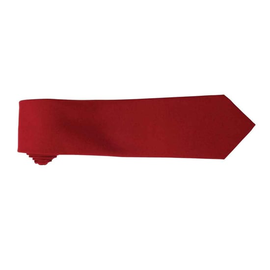 Premier Herren Krawatte, unifarben (Burgunder) - Image 2