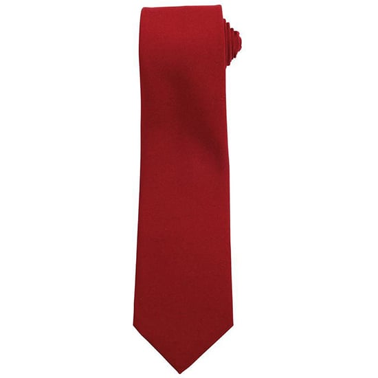 Premier Herren Krawatte, unifarben (Rot) - Image 2