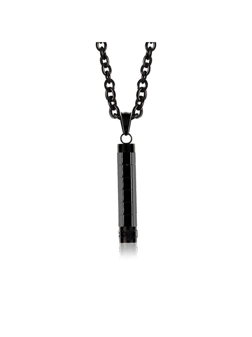 Dkeniz Anhänger mit Kette Edelstahl BLACK PURE-O - Image 1