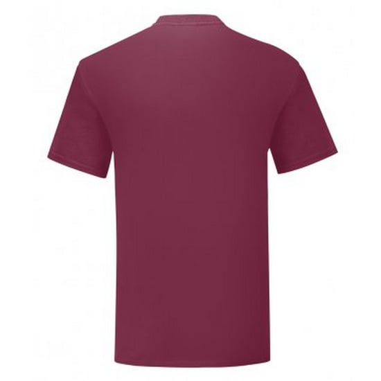 Fruit Of The Loom Herren T-Shirt Iconic (Burgunder) - Image 2