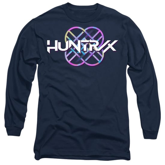 K-Pop Demon Hunters - "Huntr/X" Logo T-Shirt für Herren/Damen Unisex Langärmlig (Marine) - Image 1