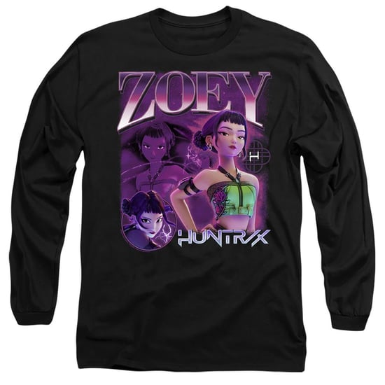 K-Pop Demon Hunters - "Huntr/X" T-Shirt für Herren/Damen Unisex, Langärmlig (Schwarz) - Image 1