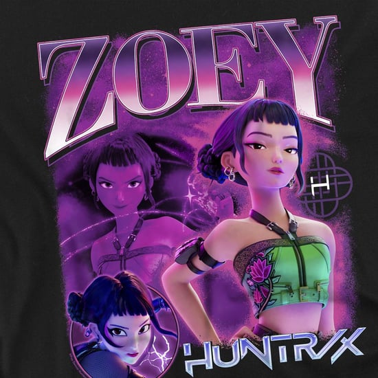 K-Pop Demon Hunters - "Huntr/X" T-Shirt für Herren/Damen Unisex, Langärmlig (Schwarz) - Image 3