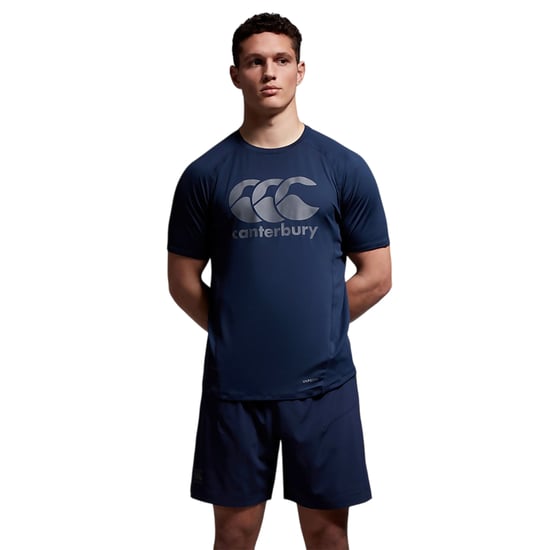 Canterbury - T-Shirt Superleicht Mit großem Logo für Herren (Marine) - Image 4
