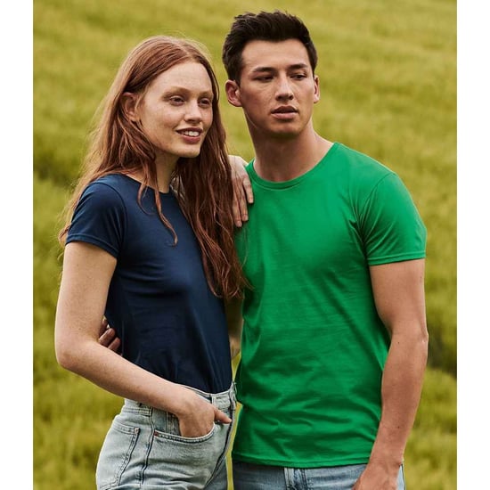 Fruit Of The Loom Herren T-Shirt Iconic (Grün meliert) - Image 4