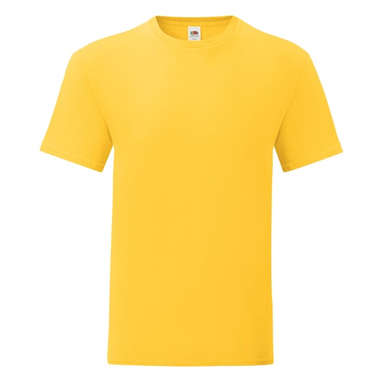 Fruit Of The Loom Herren T-Shirt Iconic (Sonnenblumengelb) - Image 1