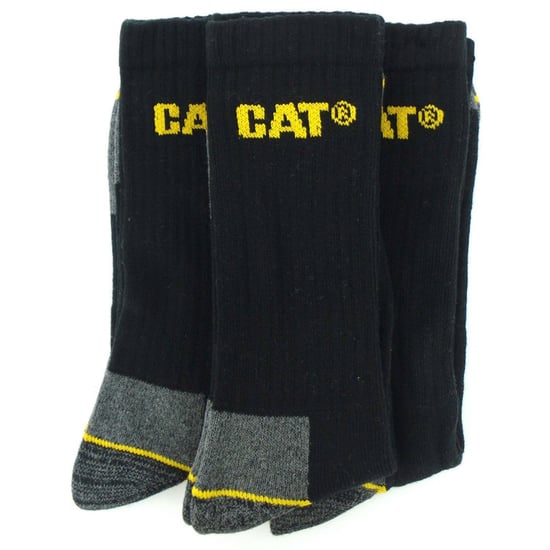 Caterpillar Crew Herren Arbeitssocken / Socken, 3 Paar (Schwarz) - Image 2