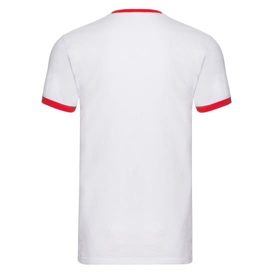 Fruit of the Loom - T-Shirt Ringer-Stil für Herren/Damen Unisex (Weiß/Rot) - Image 2
