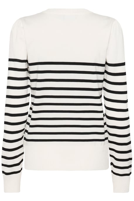 Strickpullover MilaSZ Strickpullover Gerade Passform black offwhite - Image 5