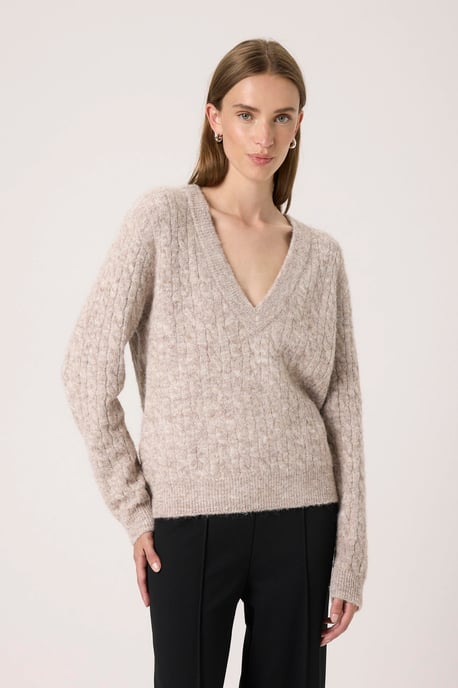 Strickpullover SLVespera Strickpullover Gerade Passform sand - Image 2