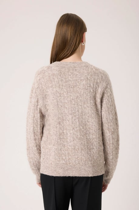 Strickpullover SLVespera Strickpullover Gerade Passform sand - Image 3