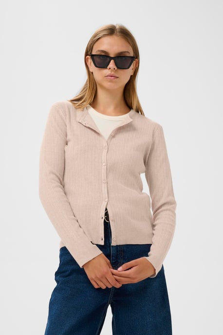 Strickpullover YenahIW Strickpullover Gerade Passform beige - Image 4