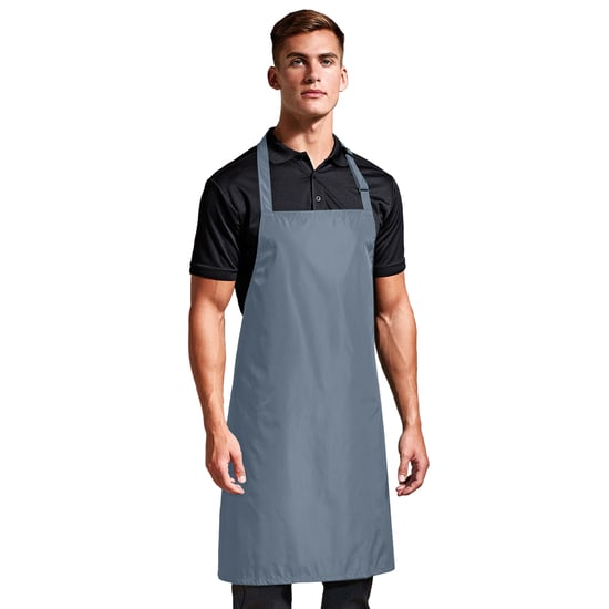 Premier - Herren/Damen Unisex Schürze, mit Latz (Dunkelgrau) - Image 2