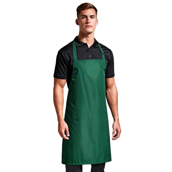 Premier - Herren/Damen Unisex Schürze, mit Latz (Flaschengrün) - Image 2