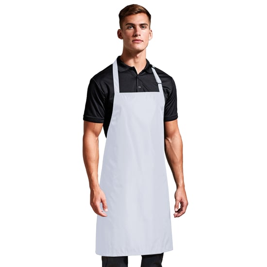 Premier - Herren/Damen Unisex Schürze, mit Latz (Weiß) - Image 2