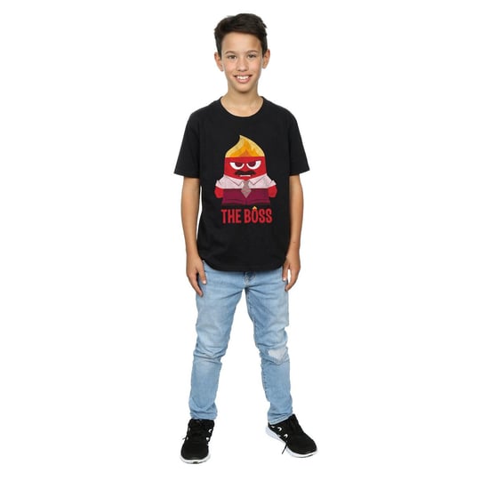 Disney - "Inside Out Anger The Boss" T-Shirt für Jungen (Schwarz) - Image 4