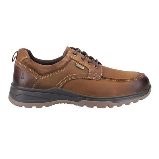 Hush Puppies - "Percy" Sneaker für Herren, Leder, Zum Schnüren (Hellbraun) - Image 1