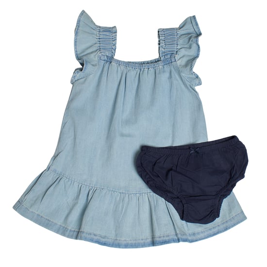2-teiliges Jeanskleid- und Höschenset 602112 für Baby-Mädchen - Image 2