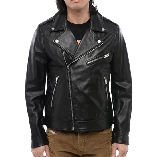Diesel - L-garrett-r - Schwarze Lederjacke - Image 1