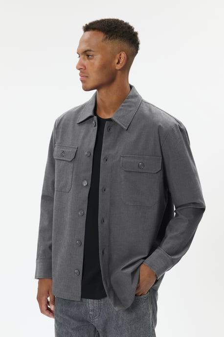 Overshirts MAdamo Overshirts Gerade Passform melange - Image 2