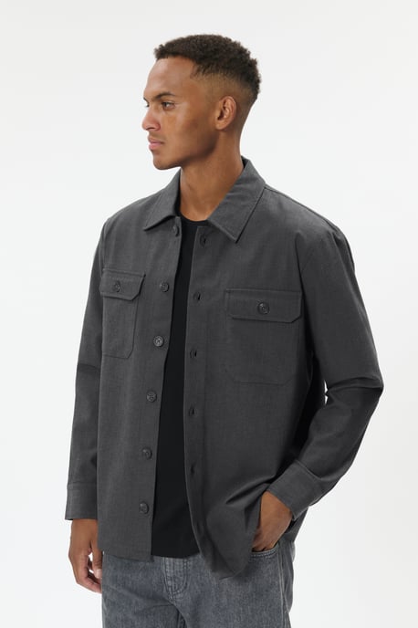 Overshirts MAdamo Overshirts Gerade Passform melange - Image 3