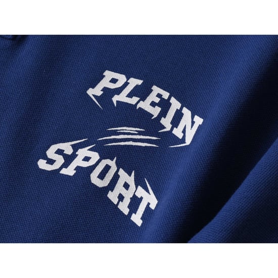 Marineblaues Poloshirt Mit Kleinem Logo Von Plein Sport - Image 2