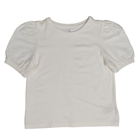 Mädchen-T-Shirt mit bestickten Puffärmeln 601395 - Image 1