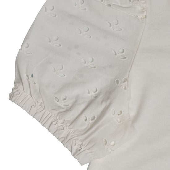 Mädchen-T-Shirt mit bestickten Puffärmeln 601395 - Image 6