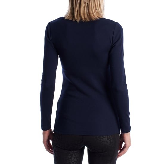 Modernes Umstands-T-Shirt mit V-Ausschnitt Langarm 719653 Damen - Image 3