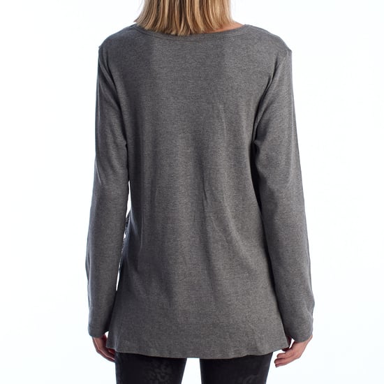 Modernes Umstands-T-Shirt mit V-Ausschnitt Langarm 719653 Damen - Image 3