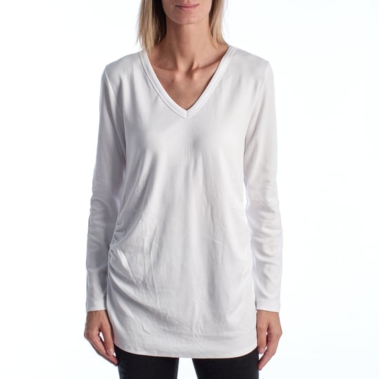 Modernes Umstands-T-Shirt mit V-Ausschnitt Langarm 719653 Damen - Image 1