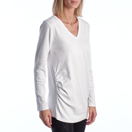 Modernes Umstands-T-Shirt mit V-Ausschnitt Langarm 719653 Damen - Image 4