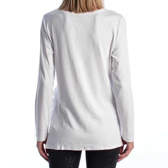 Modernes Umstands-T-Shirt mit V-Ausschnitt Langarm 719653 Damen - Image 5