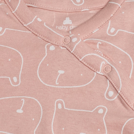 Langer bedruckter Strampler 737916 für Baby-Mädchen und -Jungen - Image 2