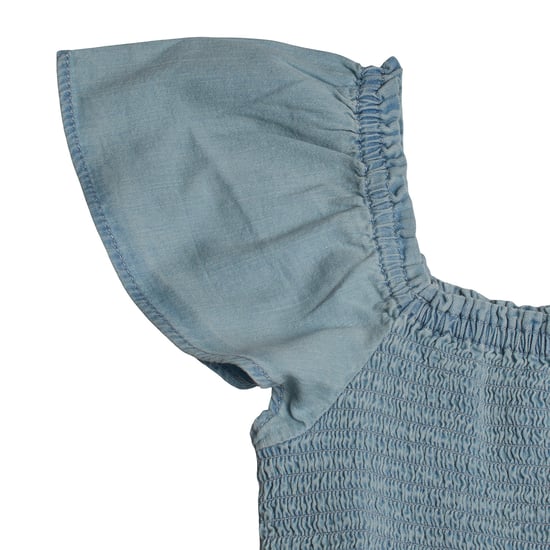 Kurzarm-Jeansbluse 601107 für Mädchen - Image 2