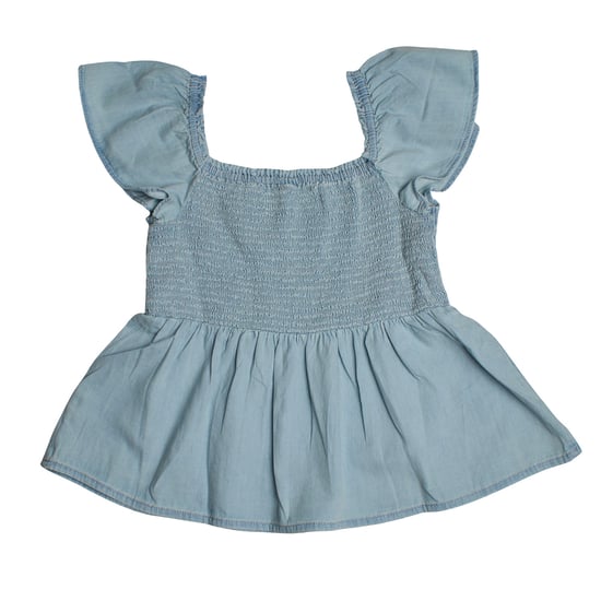 Kurzarm-Jeansbluse 601107 für Mädchen - Image 3