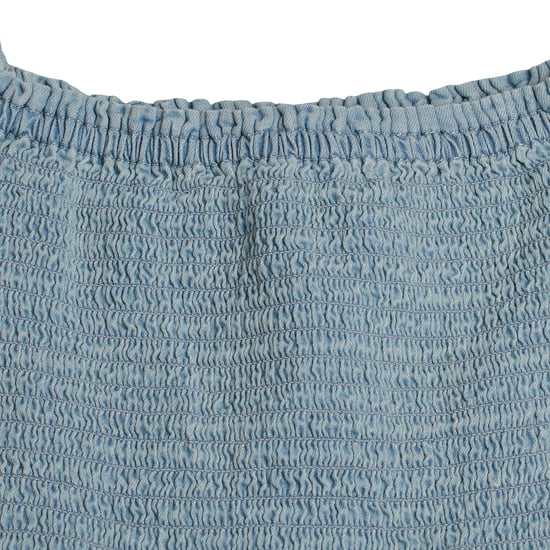Kurzarm-Jeansbluse 601107 für Mädchen - Image 5